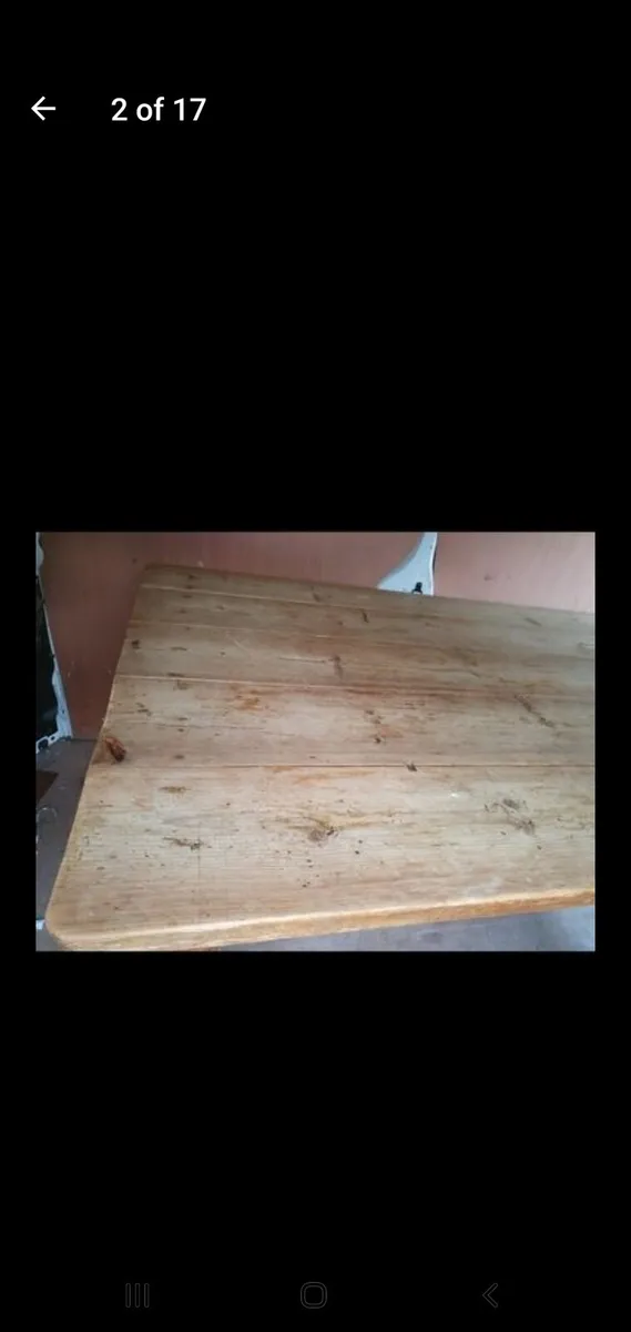 Pitch pine antique table arts and crafts - Image 3