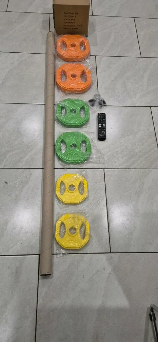 3xbrand new 20 kilo bodypump weight sets - Image 2