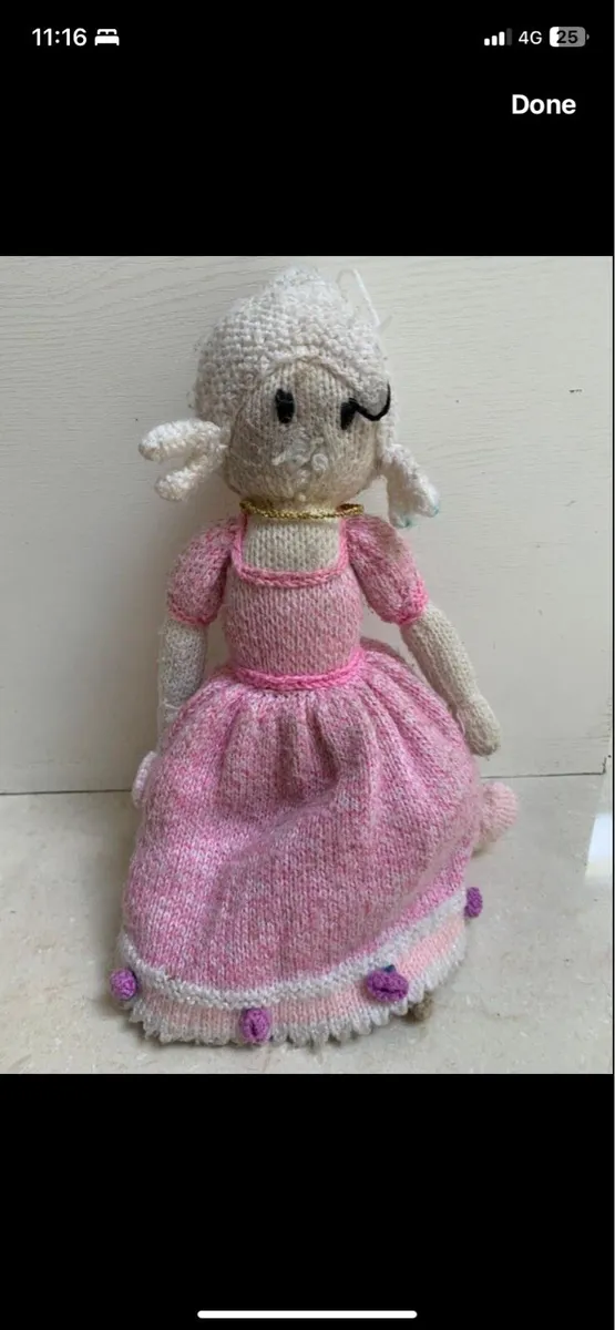 Inside out hand knitted doll - Image 2