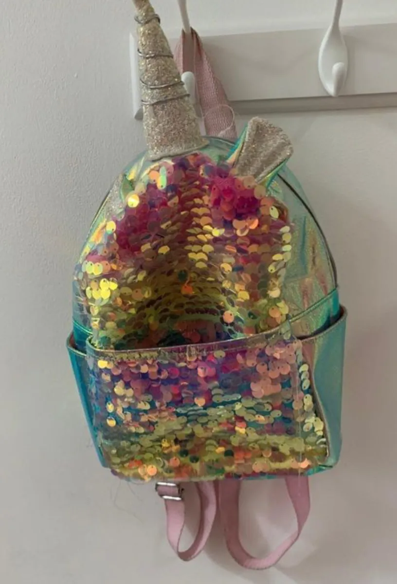 Unicorn backpack from Claire's