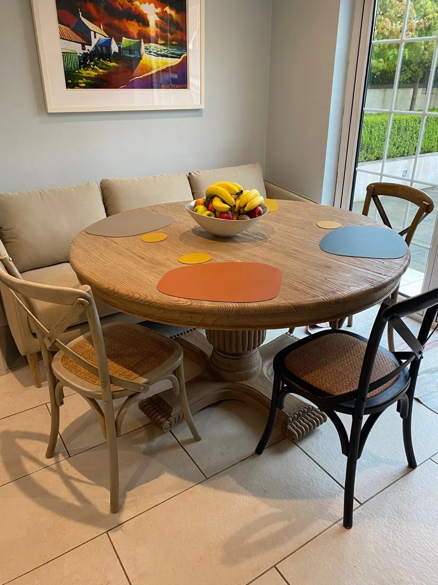 Table, 4 Chairs and Matching Dresser - Image 1