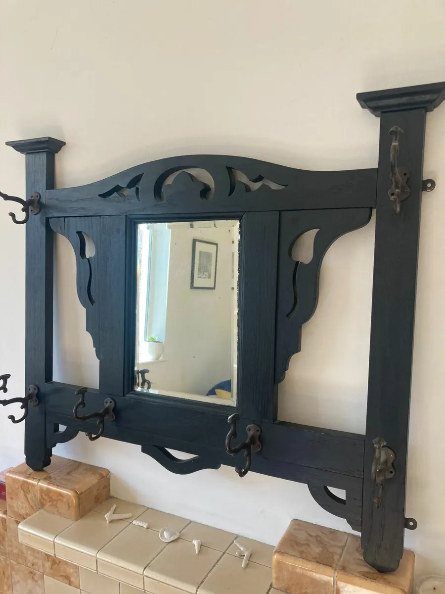Coat Rack - Wall Hanging Hall Stand - Antique - Image 3