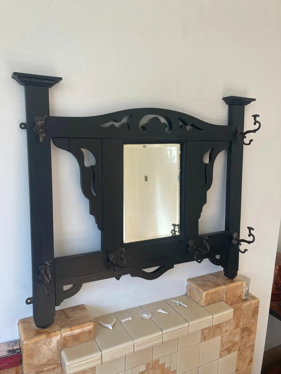Coat Rack - Wall Hanging Hall Stand - Antique - Image 4