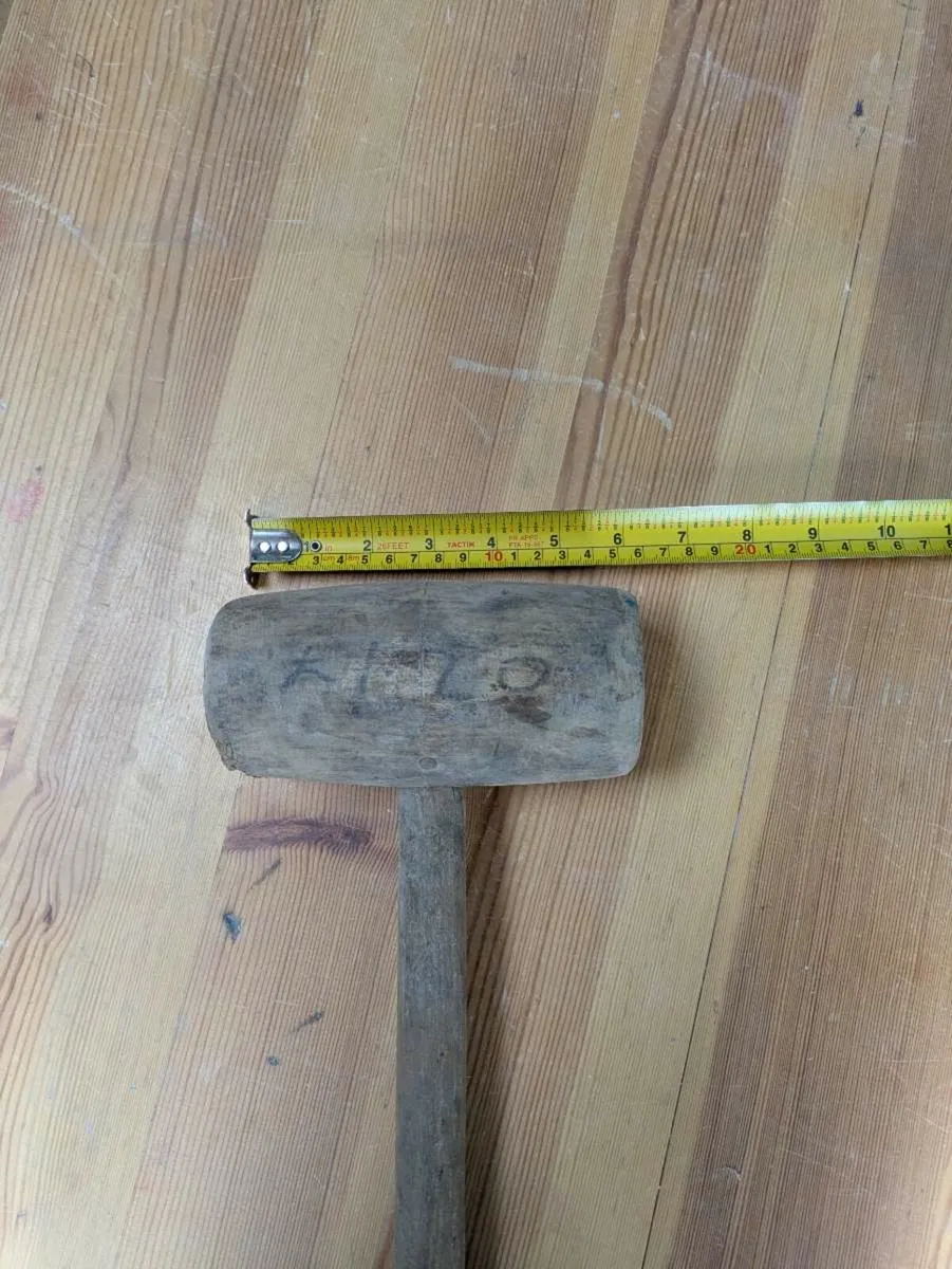 Old wooden mallet/ hammer - Image 3