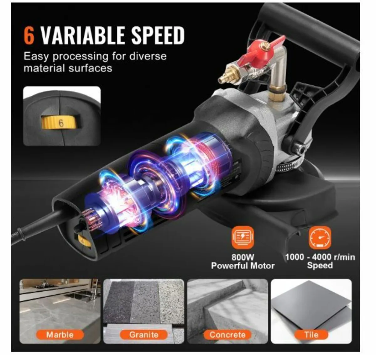 Wet Stone Polisher 4-Inch Electric Granite Polishe - Image 3