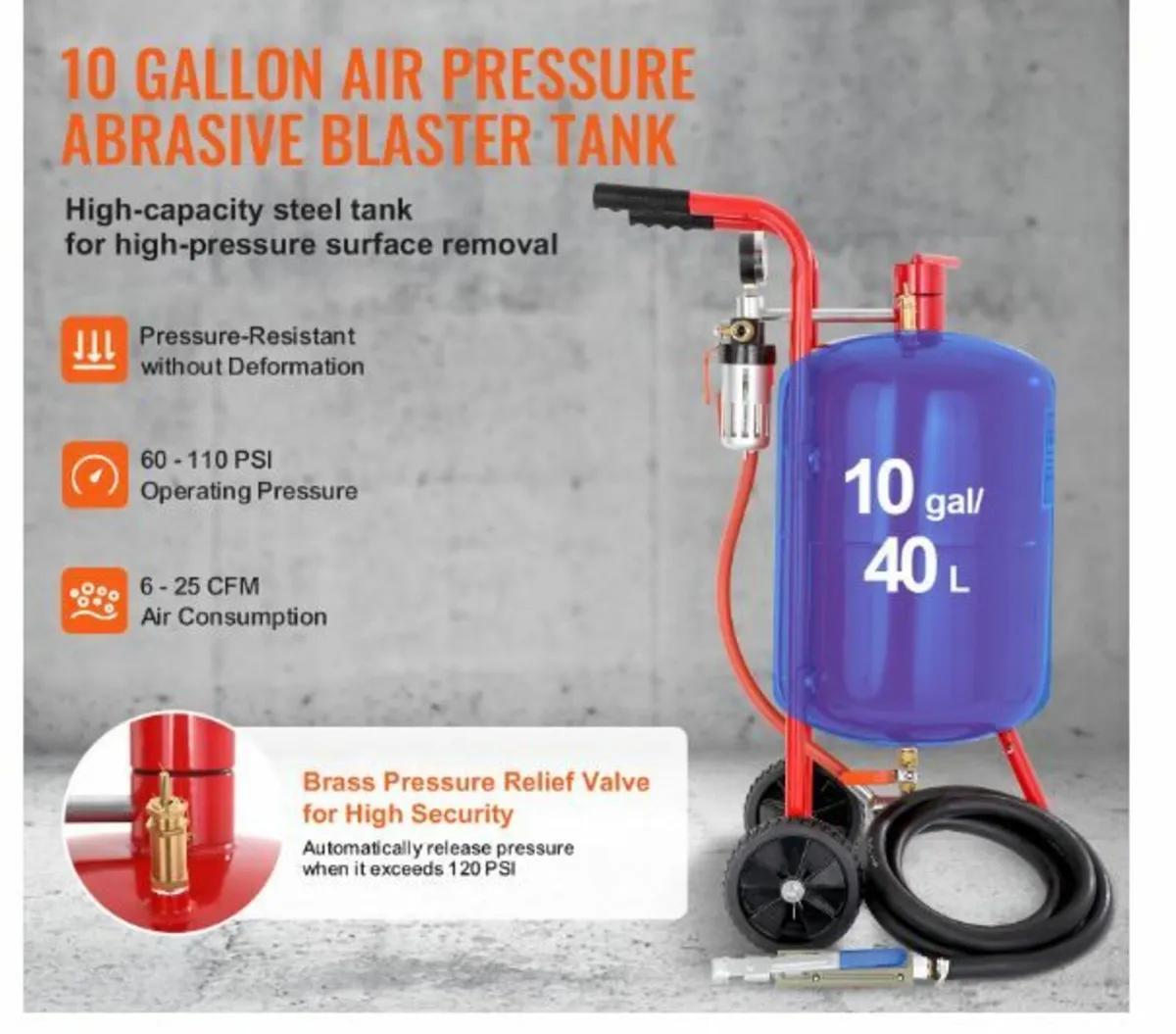 10 Gallon/38L Sandblaster Equipped - Image 2