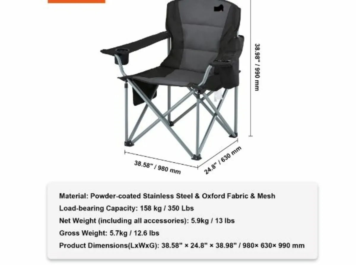 Camping Folding Chair for Adults - Image 4