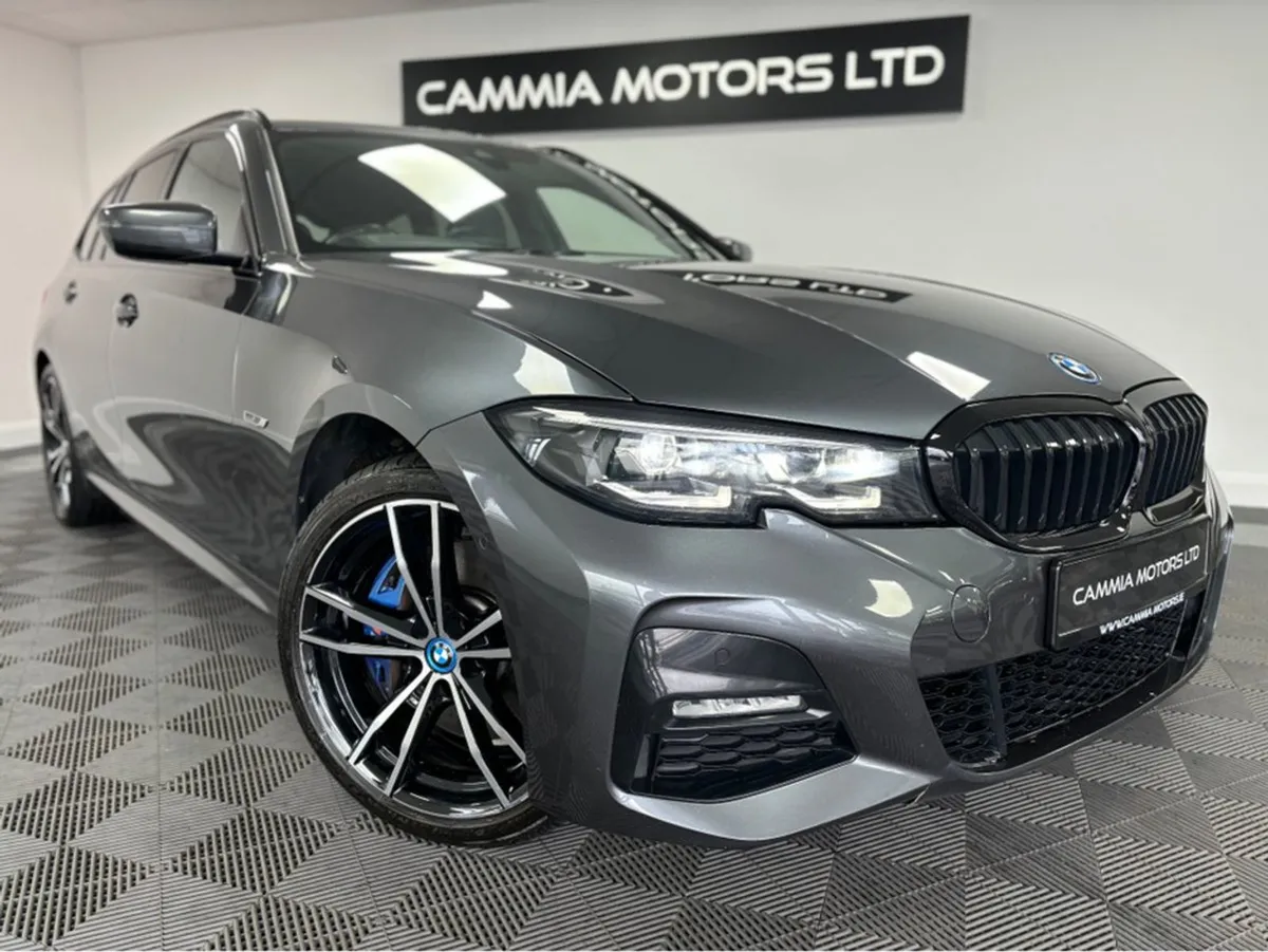 BMW 3 Series BMW 330E M Sport Auto black Leather - Image 2