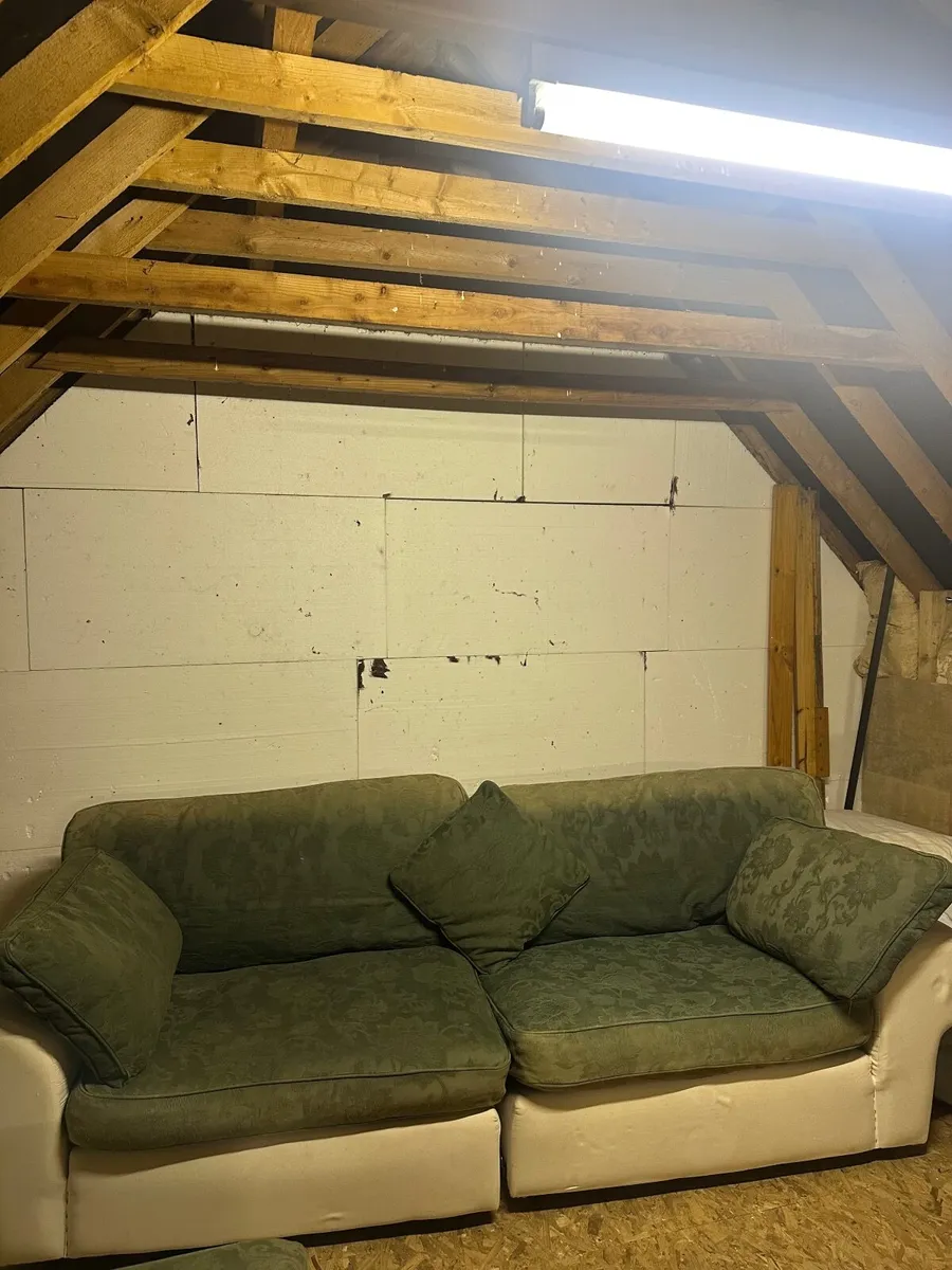 Set of 3 x Green couches- free to collect - Image 3