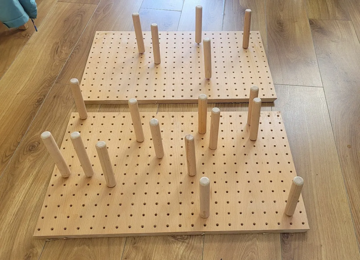 Solid wood peg boards for kitchen drawers - Image 1