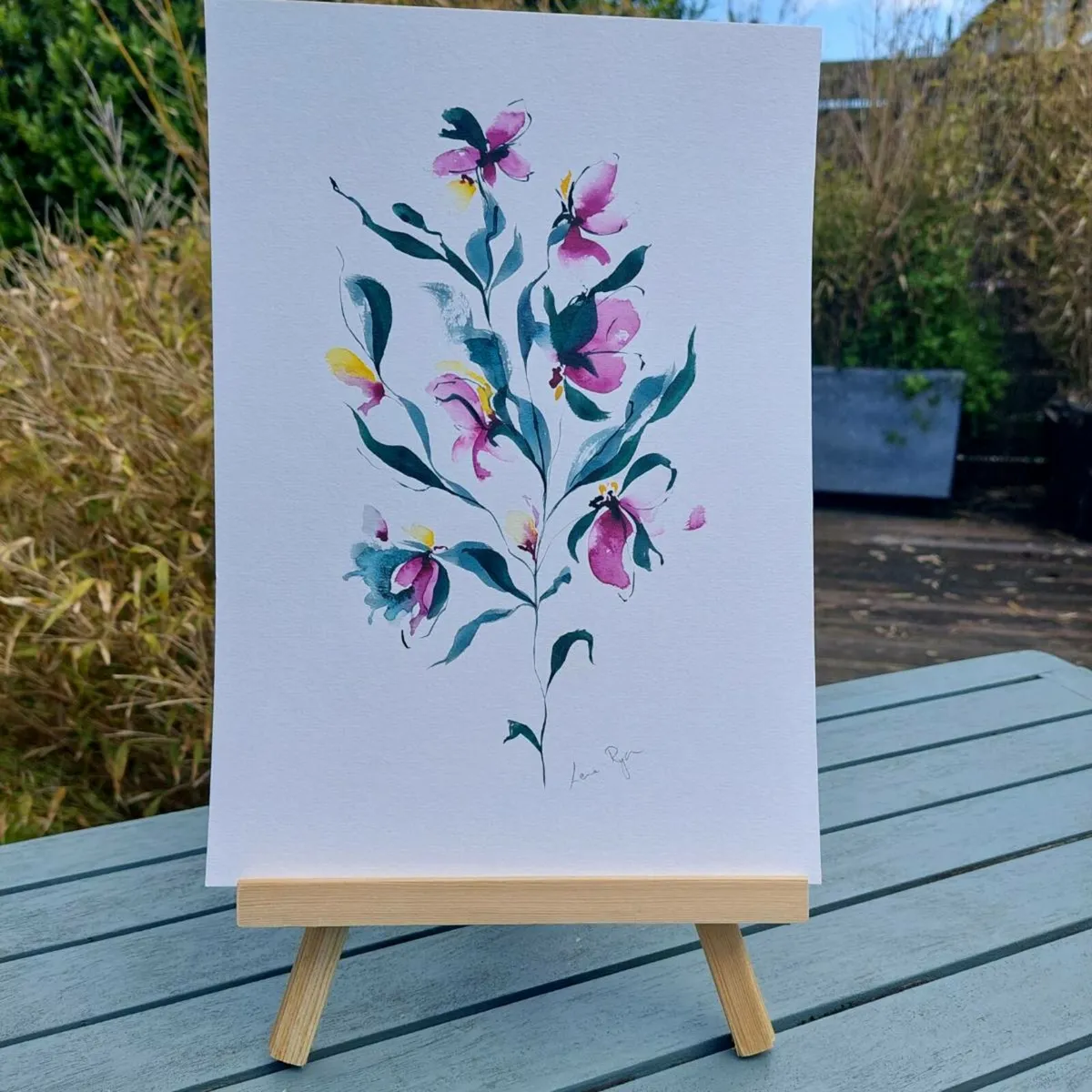 Original Watercolour Floral Painting - Image 1