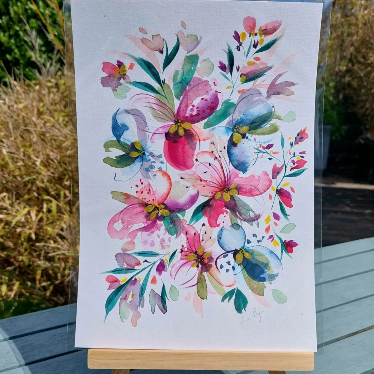 Original Watercolour Floral Painting - Image 1