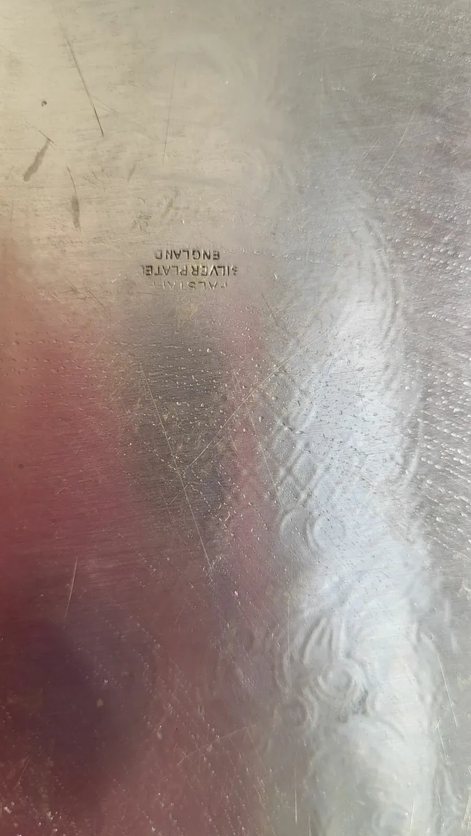 Vintage silver plated tray. - Image 2