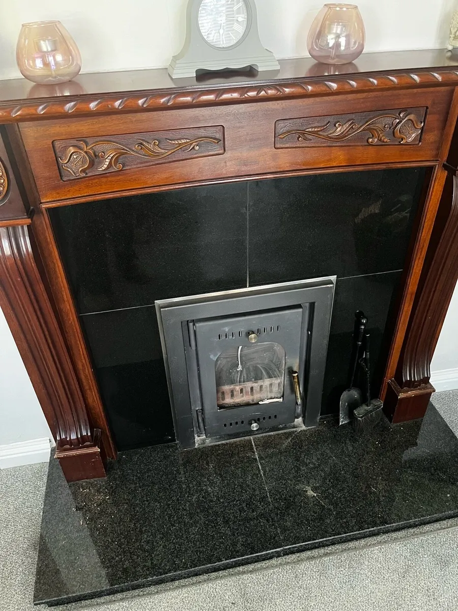 Fireplace and granite hearth - Image 3