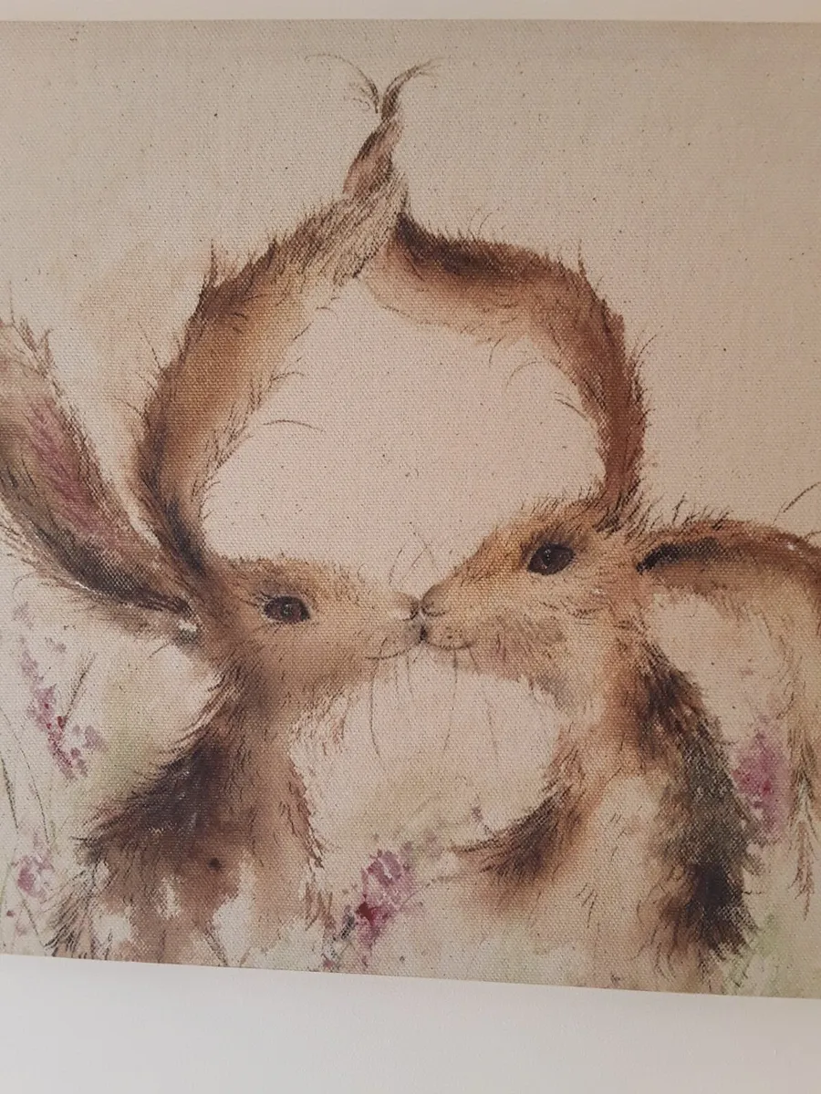 Painting on canvas titled    wishes and kisses - Image 1
