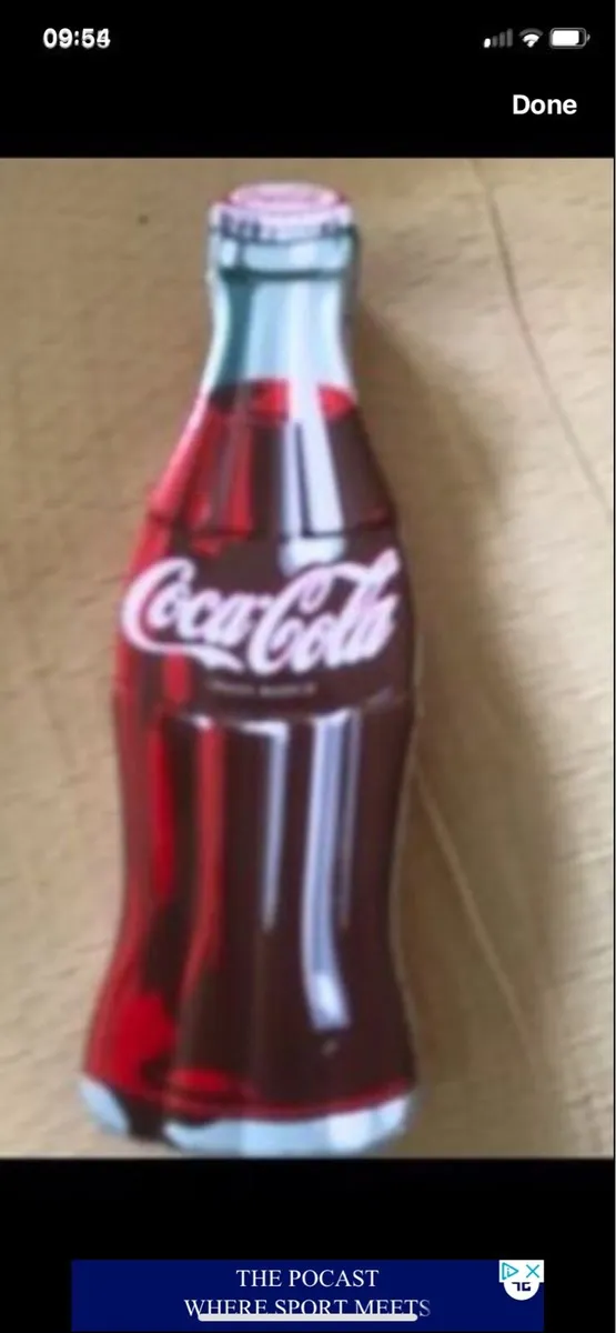 Coca Cola Metal Bottle - Image 2