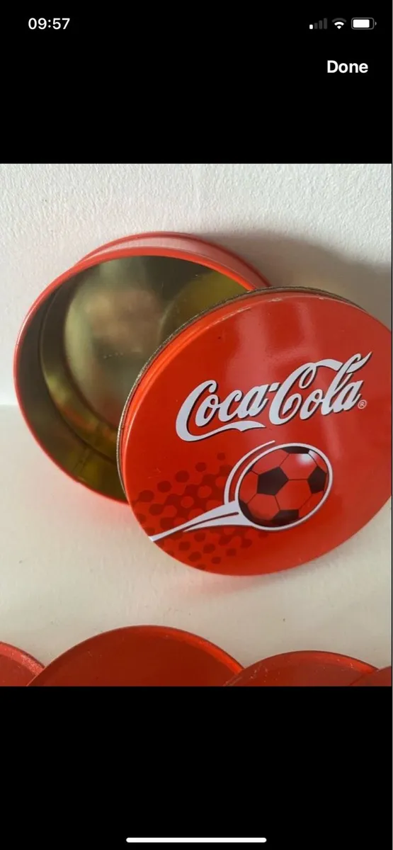 Coca Cola Football Coasters Set - Image 3