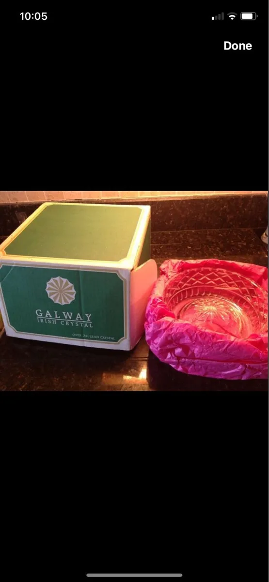 Vintage Galway Crystal Pet Dish/ Bowl - Image 2