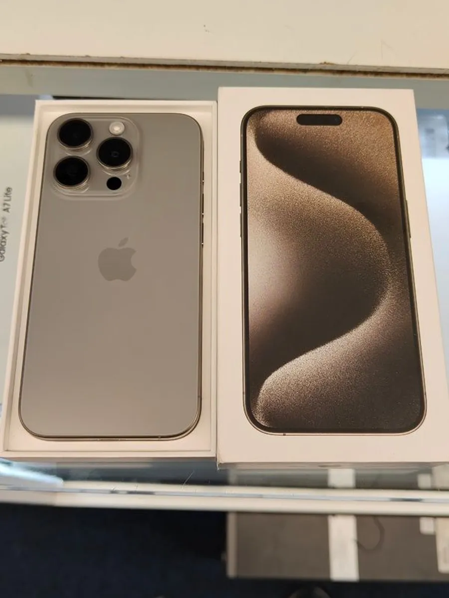 Apple iPhone 15 Pro 128GB Unlocked to All Networks Natural Titanium (ORIGINAL Battery: 100%) - Image 2