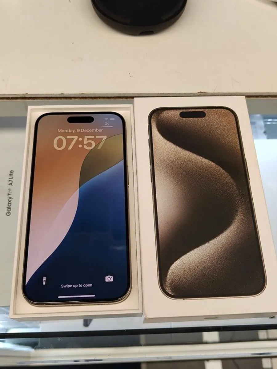 Apple iPhone 15 Pro 128GB Unlocked to All Networks Natural Titanium (ORIGINAL Battery: 100%) - Image 3