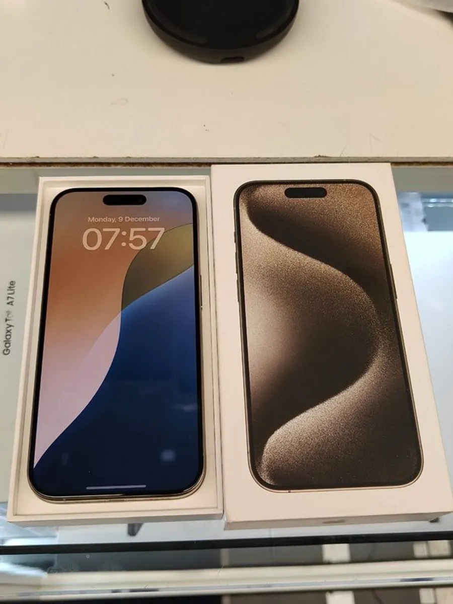 Apple iPhone 15 Pro 128GB Unlocked to All Networks Natural Titanium (ORIGINAL Battery: 100%) - Image 4