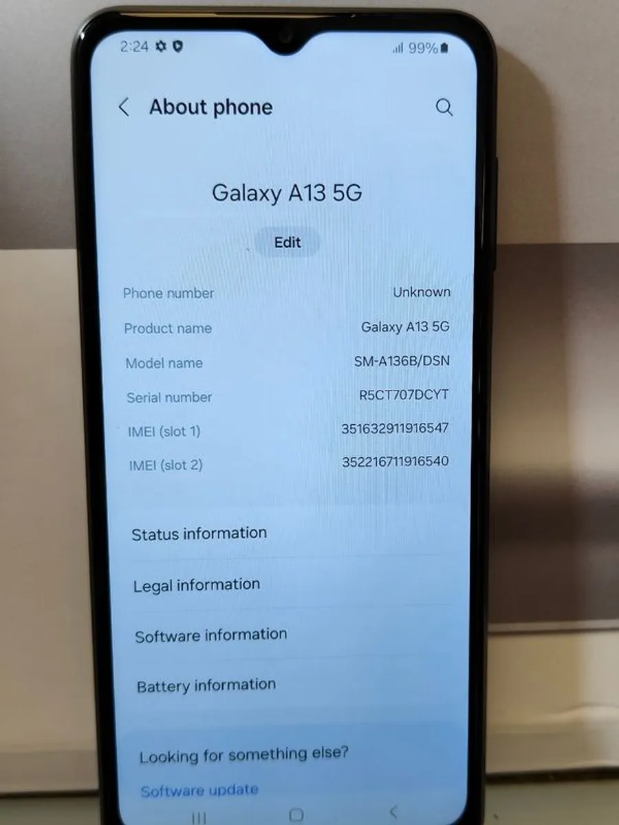 Samsung Galaxy A13 5G 64GB Dual Sim Unlocked/ Used - Image 3