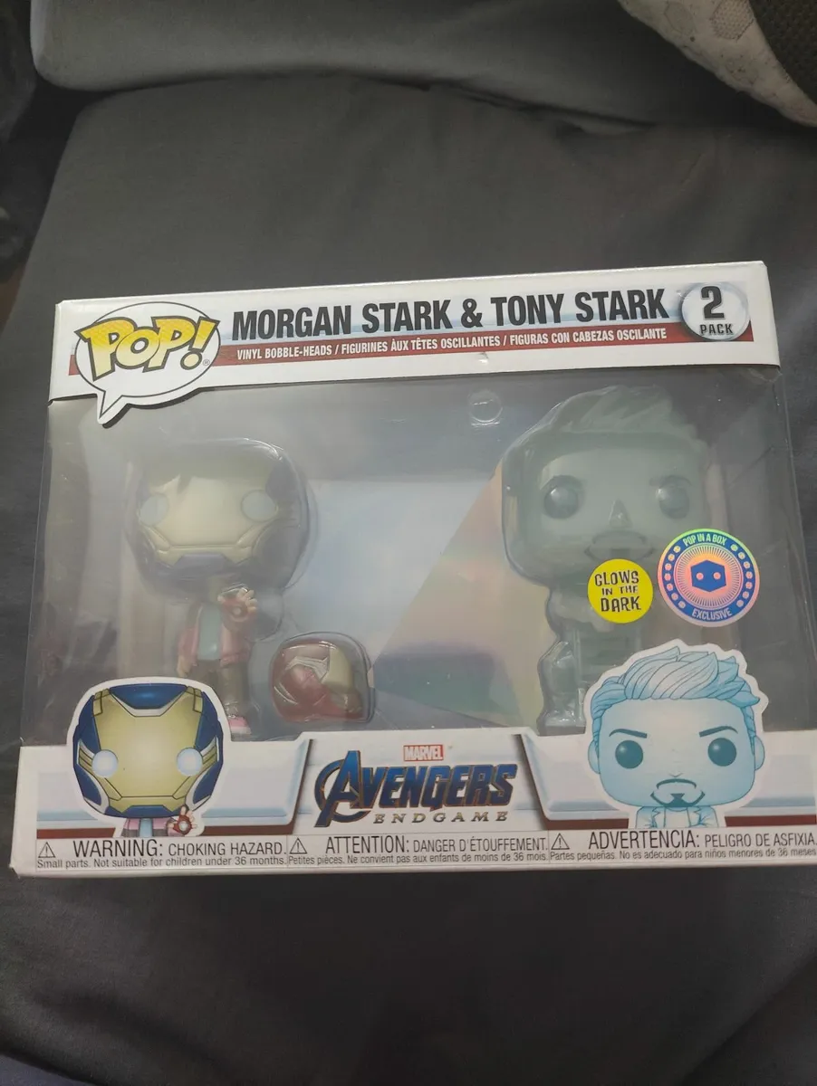 Funko Pop Morgan Stark And Tony Stark GITD