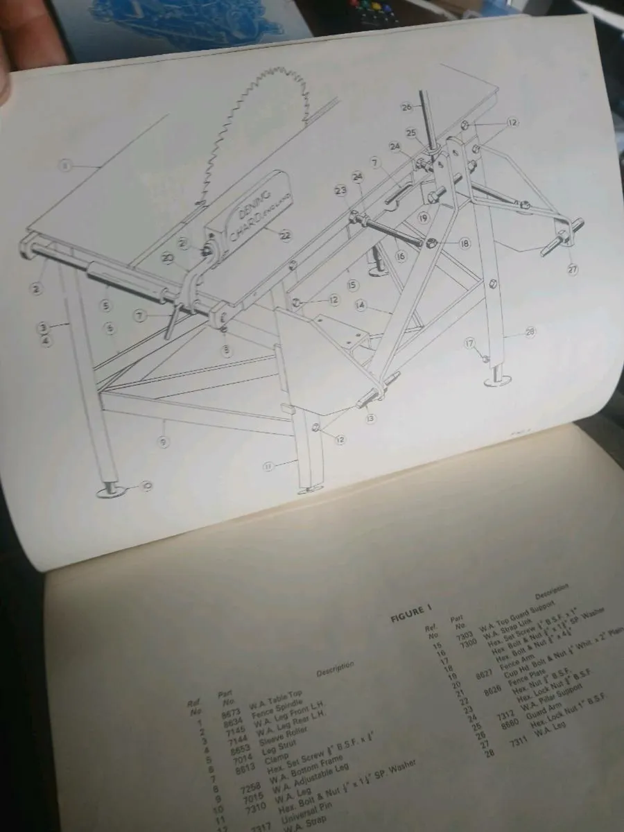 Somerset sawbench parts manual c.1950 - Image 3