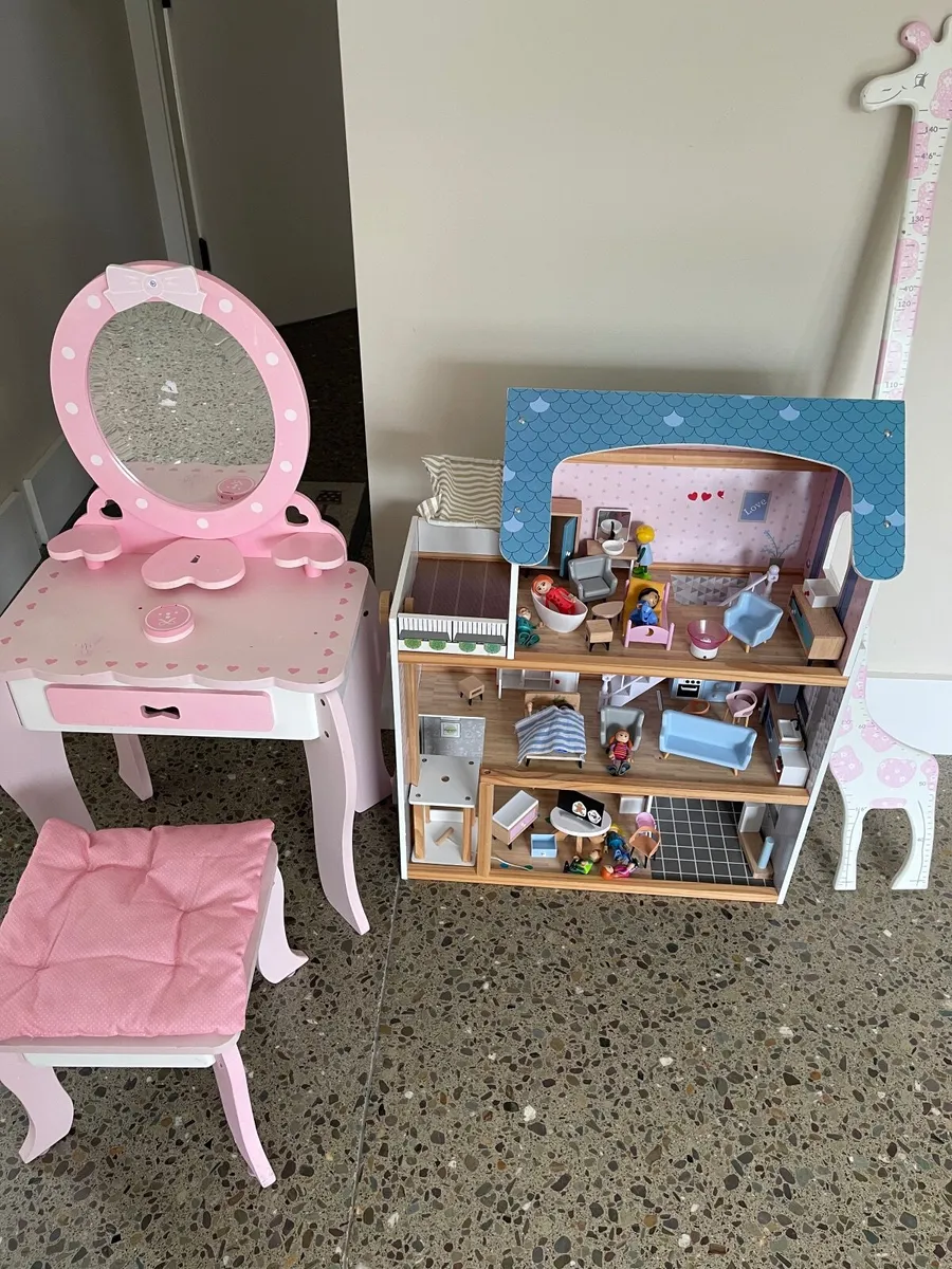 Selection of wooden toys