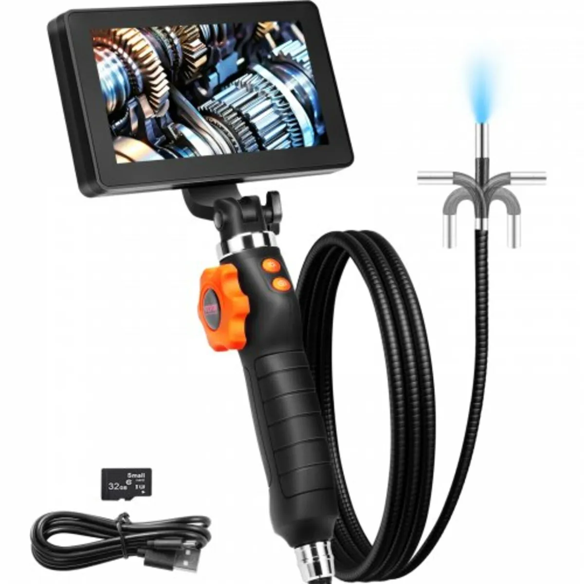 Borescope Endoscope Two-Way 180° Articulating 5" I - Image 1