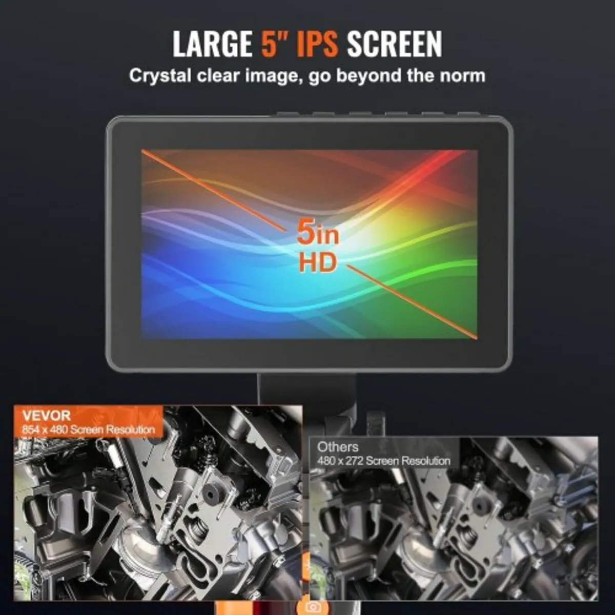 Borescope Endoscope Two-Way 180° Articulating 5" I - Image 2