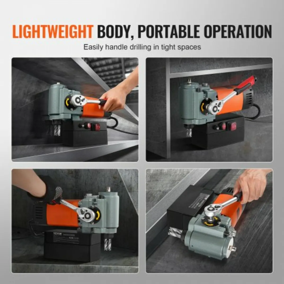 Magnetic Drill Press 1300W Low Profile Mag Drill L - Image 2