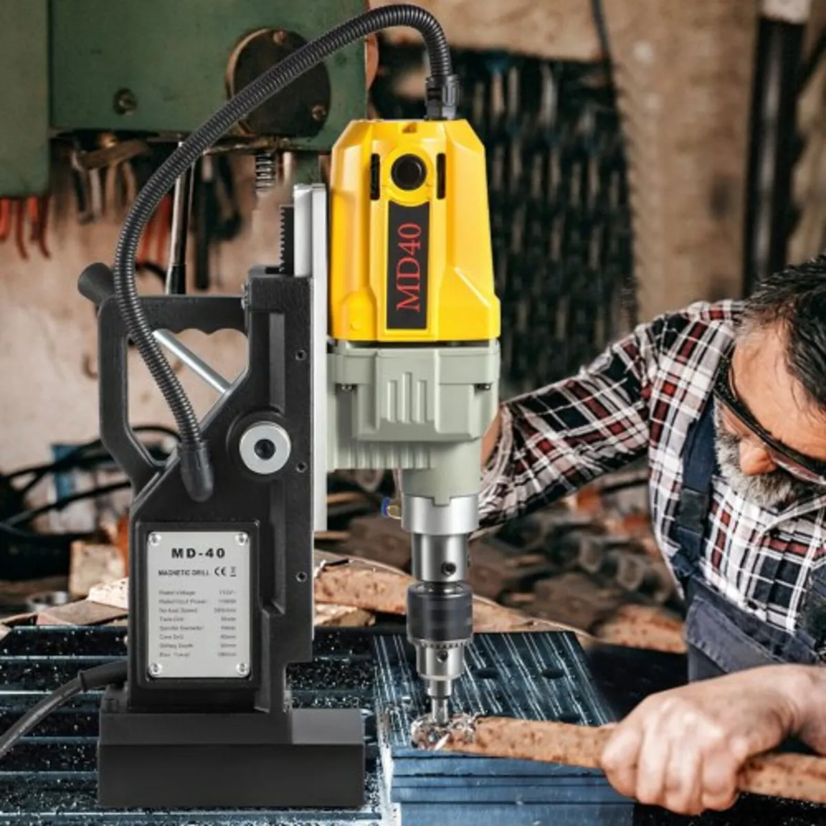 Magnetic Drill Press 1300W Low Profile Mag Drill L - Image 3