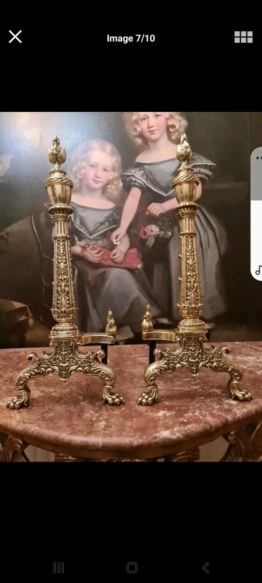 Victorian Andirons - Image 1