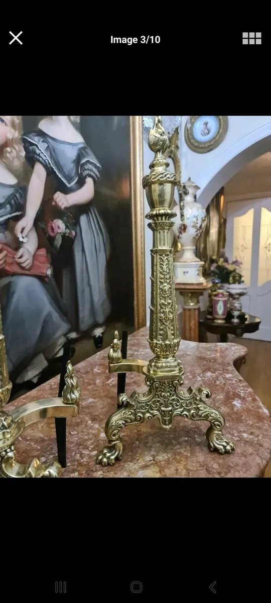 Victorian Andirons - Image 4