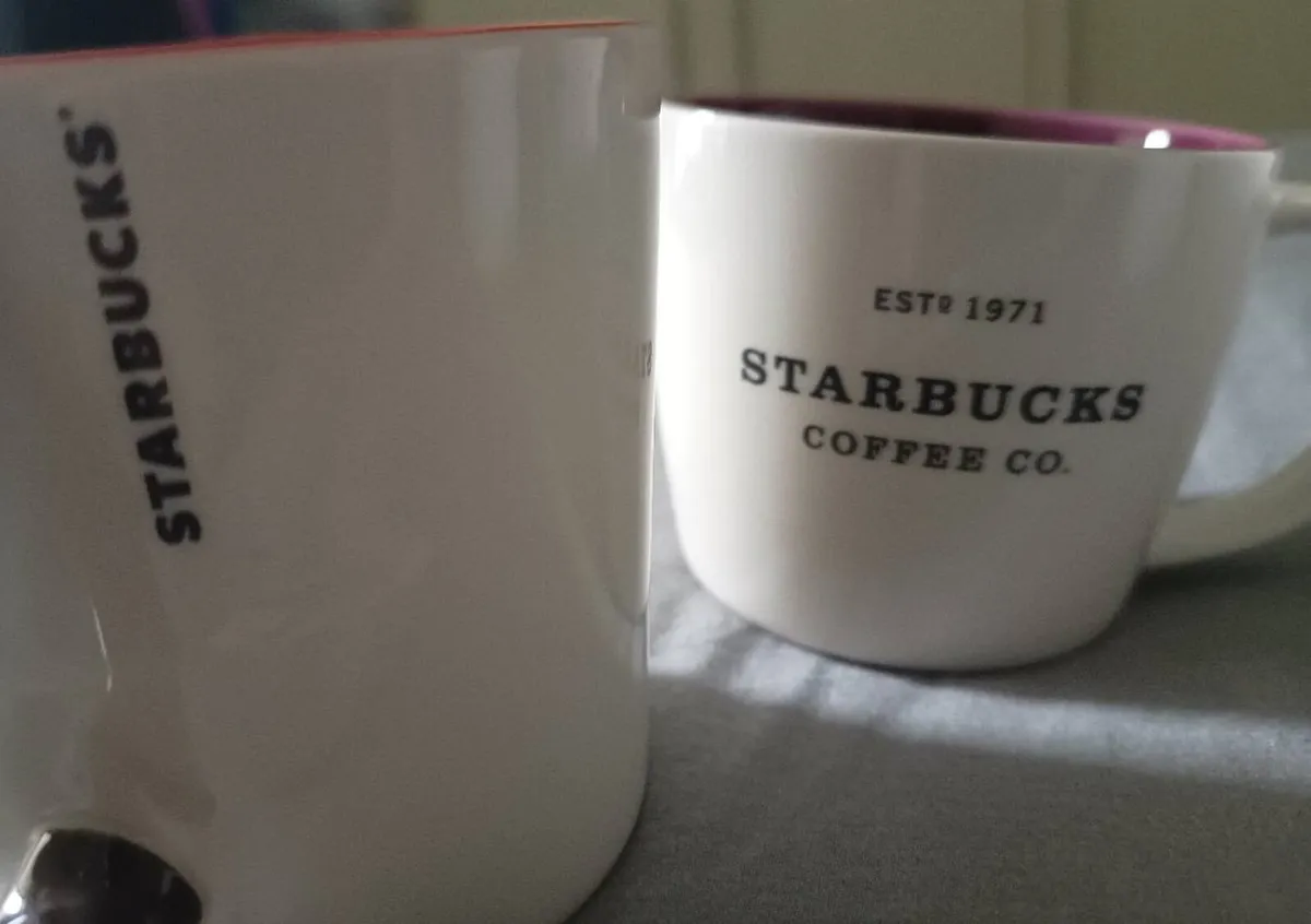 4 Collectible Starbucks Mugs - Image 4