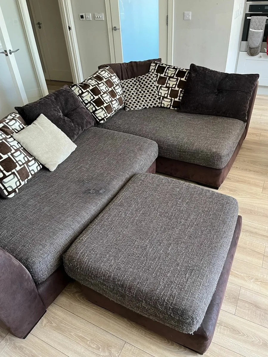 L shaped couch to go
