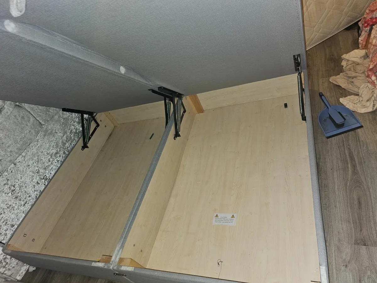 King size storage ottoman bed - Image 4