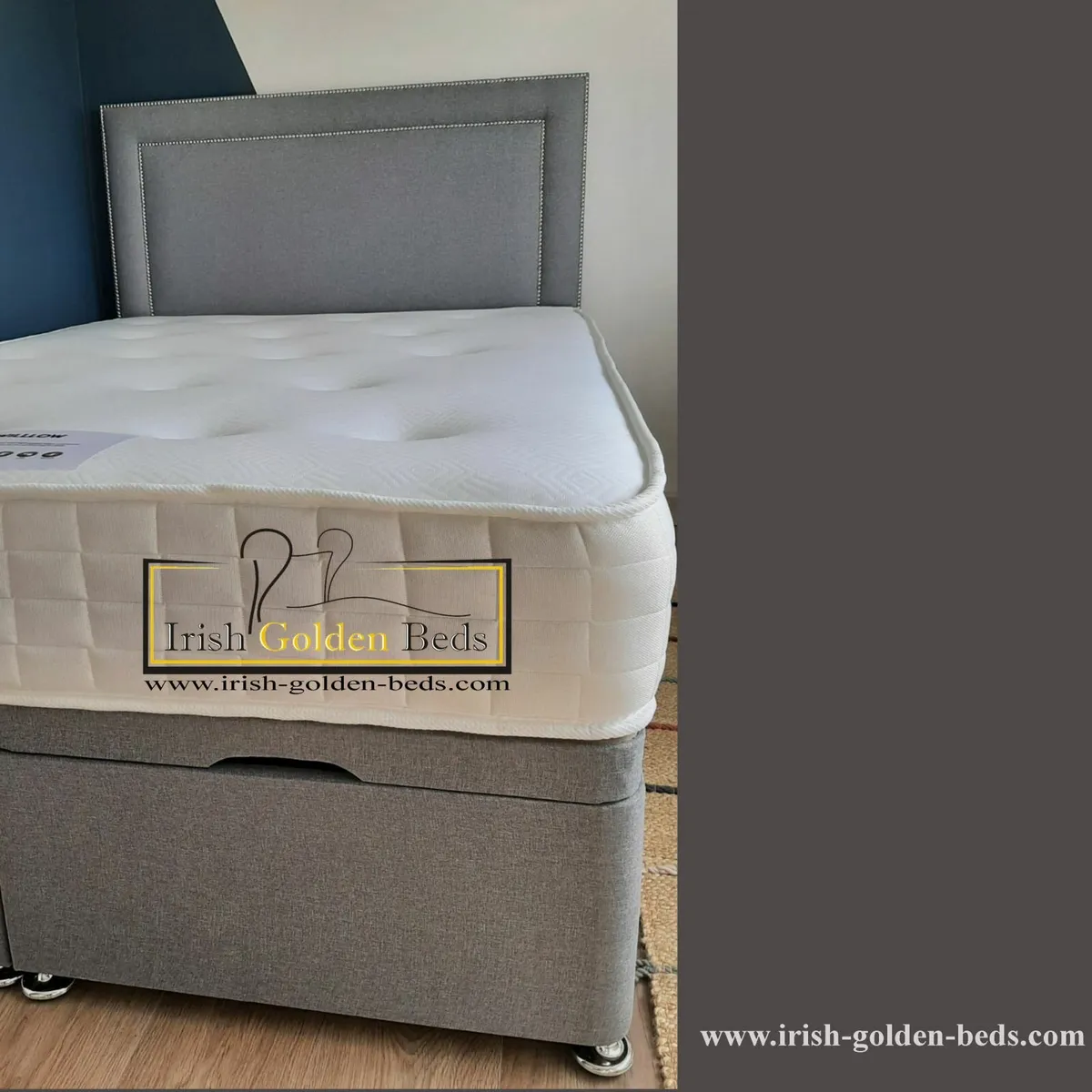 bed frame and headboard free delivery - Image 2