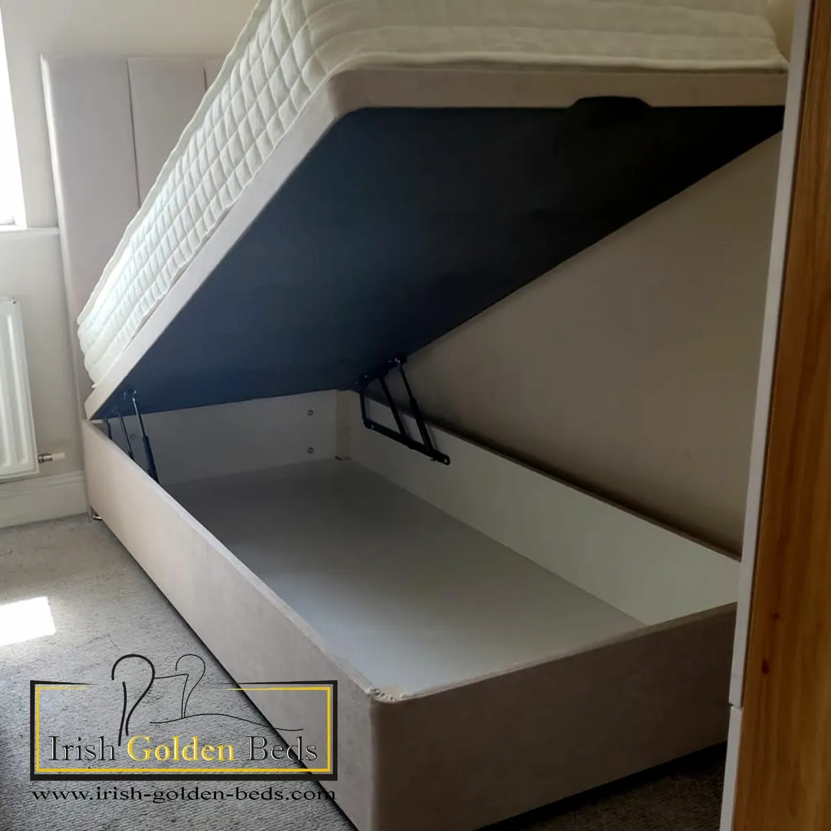 bed frame and headboard free delivery - Image 3