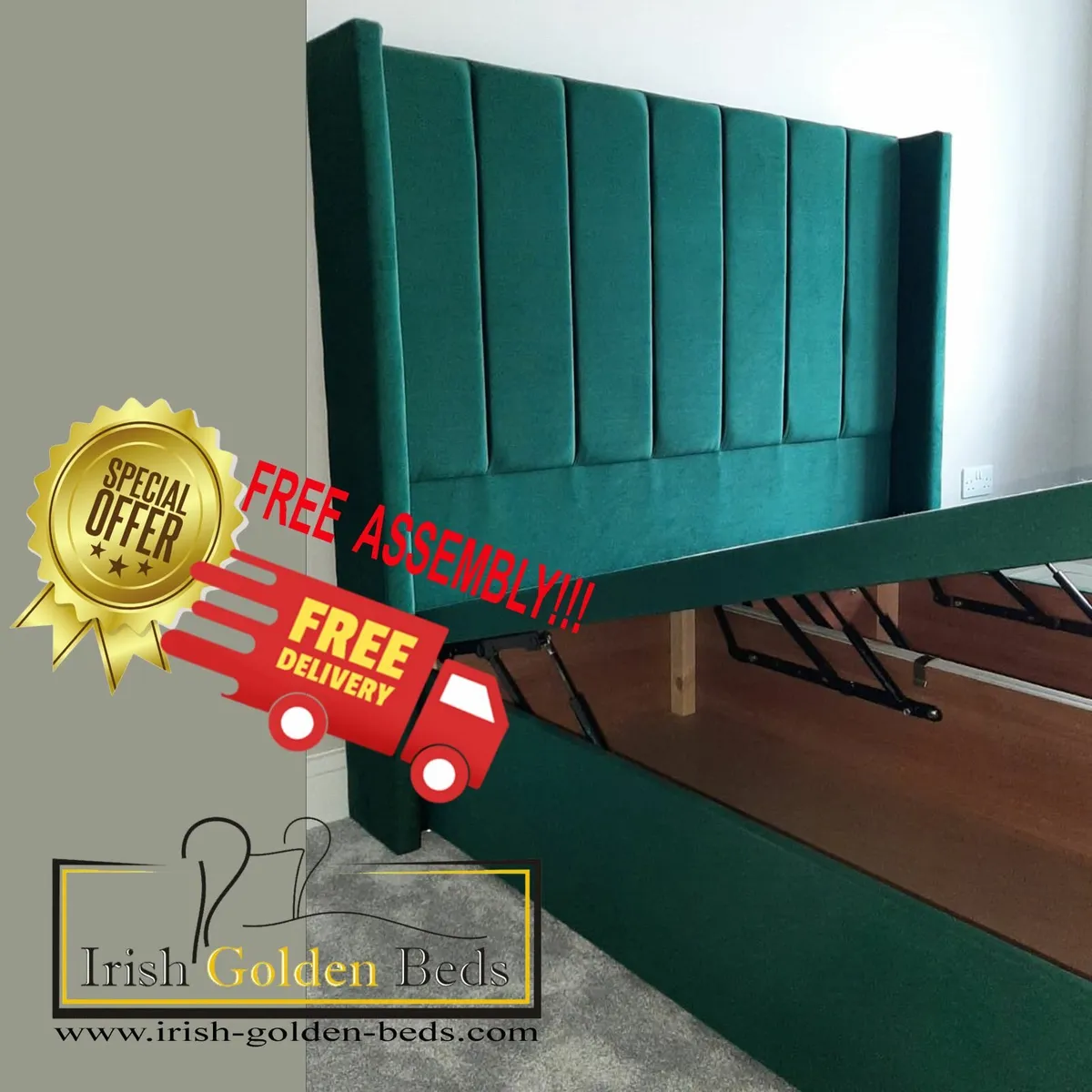 bed frame and headboard,free delivery - Image 4