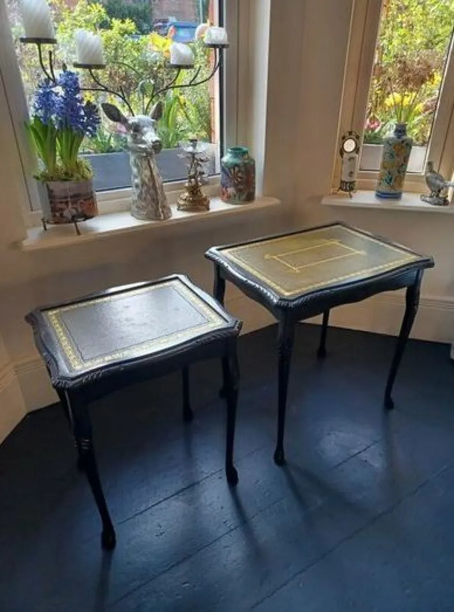 Nest of Mahogany tables - Image 1