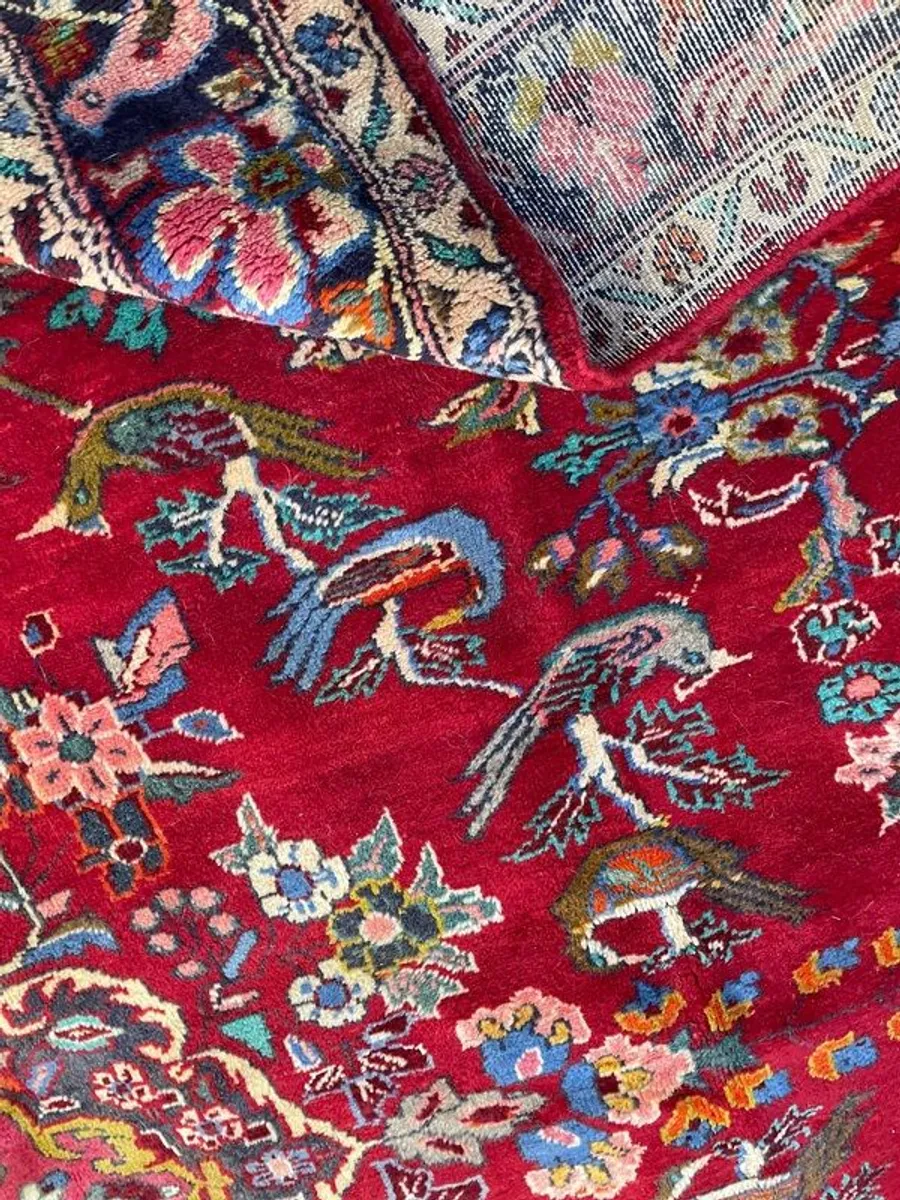Fabulous Vintage Tabriz Hand-Knotted Persian Rug. - Image 3
