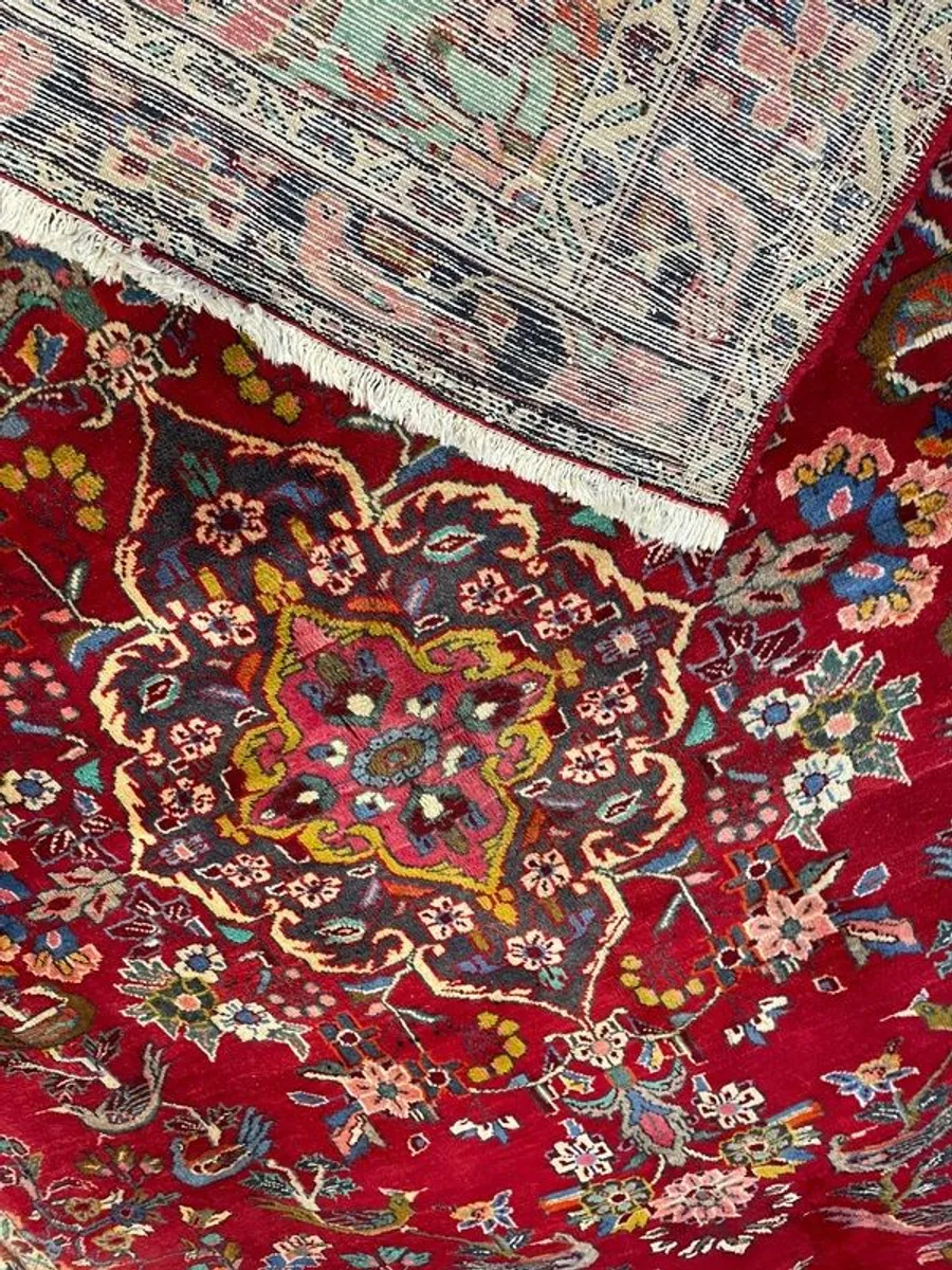 Fabulous Vintage Tabriz Hand-Knotted Persian Rug. - Image 4