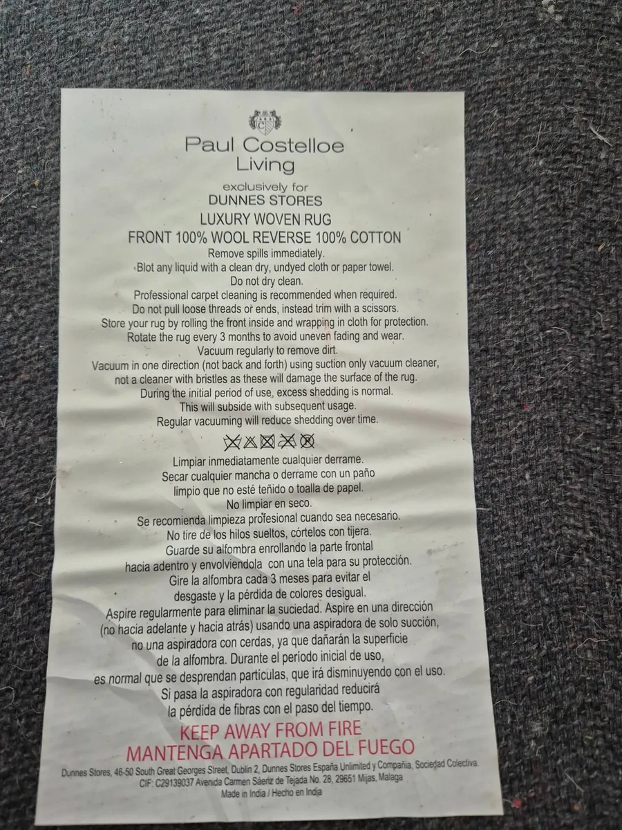 Paul Costelloe Luxury Woven Rug - Image 3