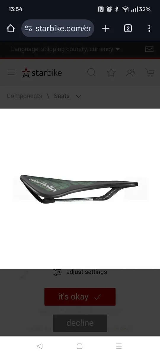 Cycling saddle - Image 1