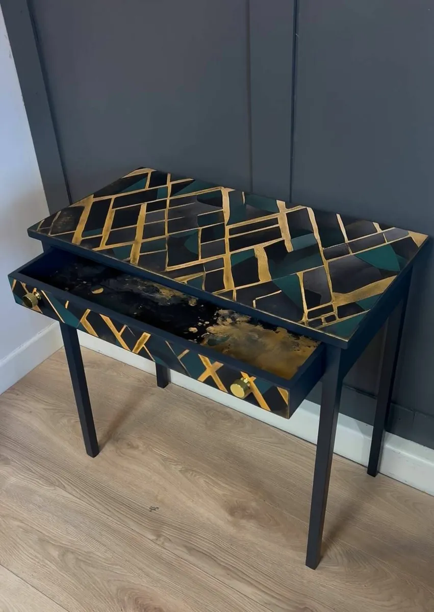 Golden Mosaic Console - Image 4