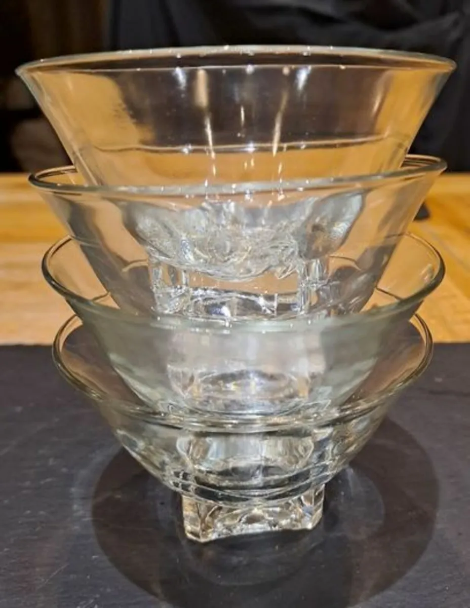 Glass dessert cups vintage - Image 3