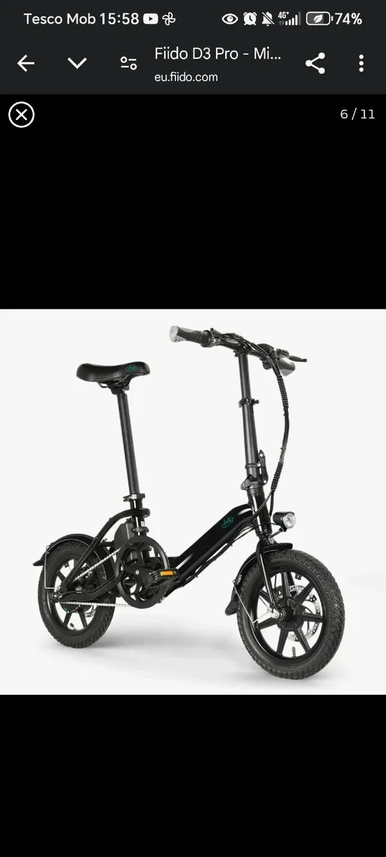 Fiido D3 Pro Mini Electric Bike - Image 2