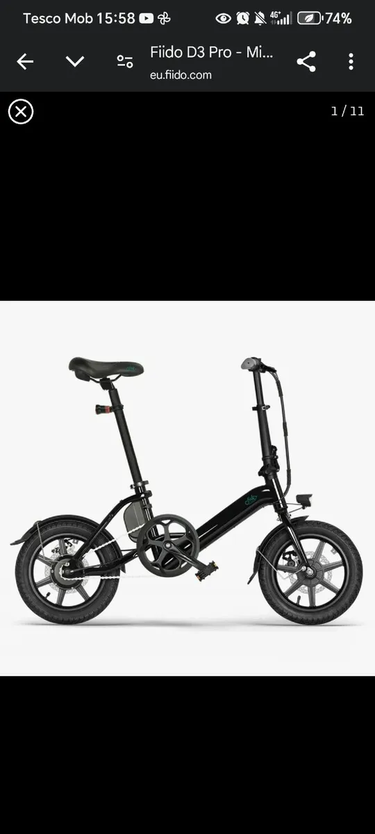 Fiido D3 Pro Mini Electric Bike - Image 3